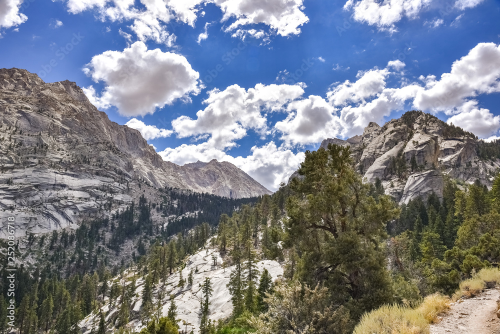 Views on the trail to Lone Pine Lake, Eastern Sierra Mountains, California
