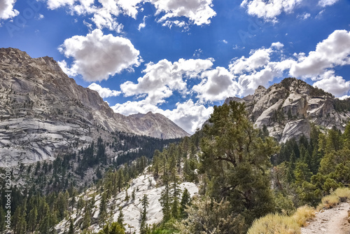 Views on the trail to Lone Pine Lake, Eastern Sierra Mountains, California