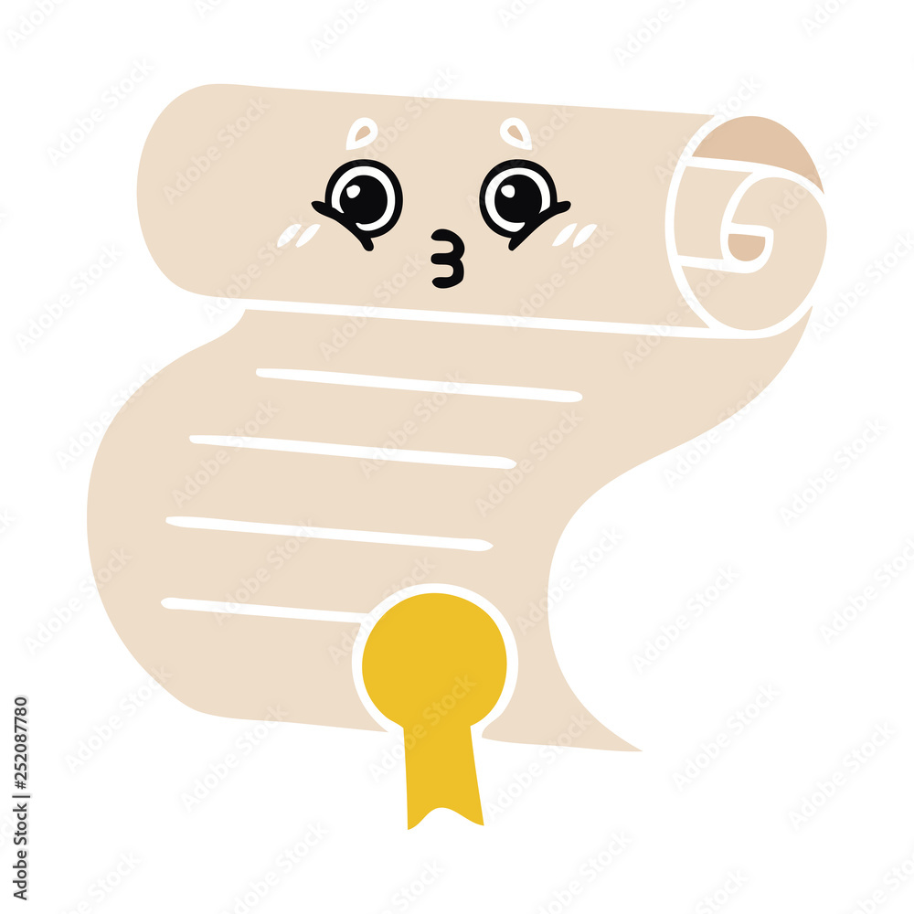 flat color retro cartoon contract flat color retro cartoon contract