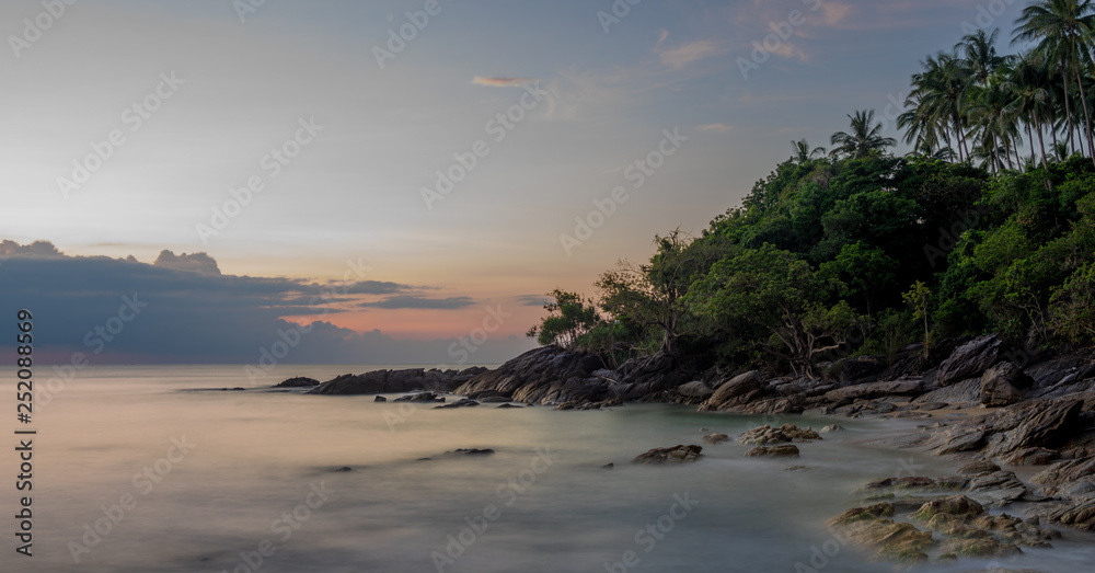 Khanom Beach (Thailand) at sunrise