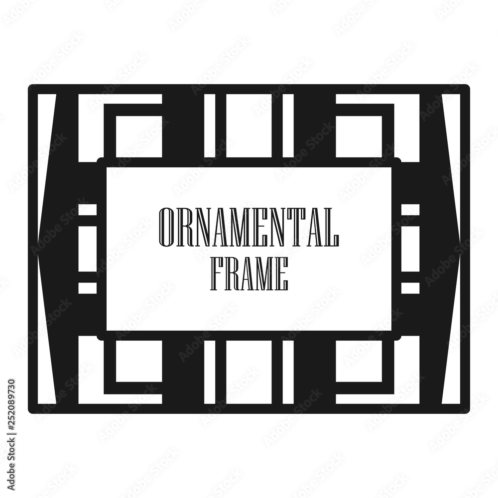 Art deco ornamental frame Art deco ornamental frame