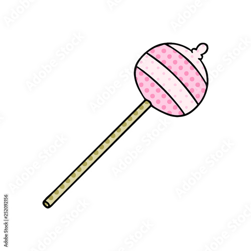 quirky comic book style cartoon lolipop