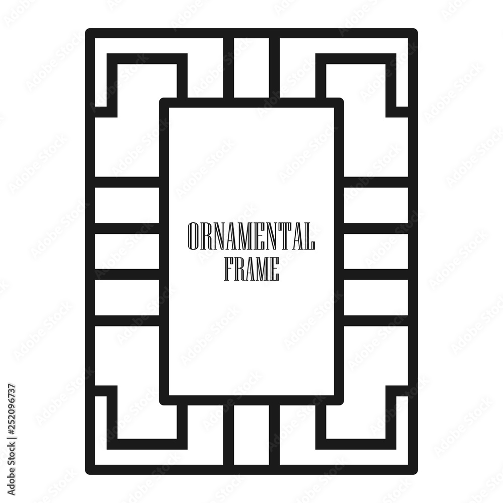 Art deco ornamental frame Art deco ornamental frame