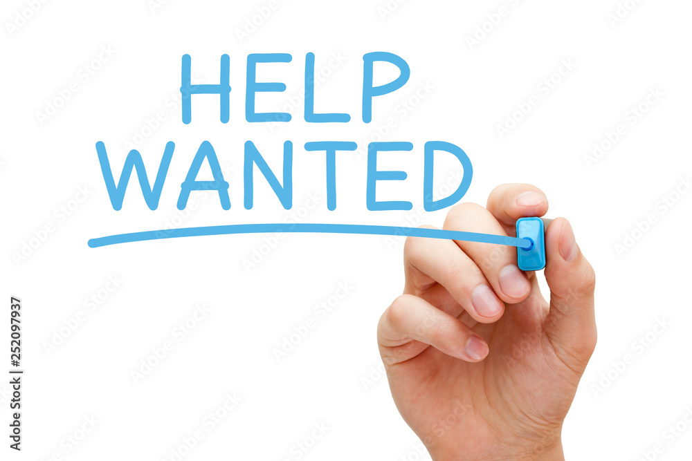 Help Wanted Announcement Employment Concept Help Wanted Announcement Employment Concept