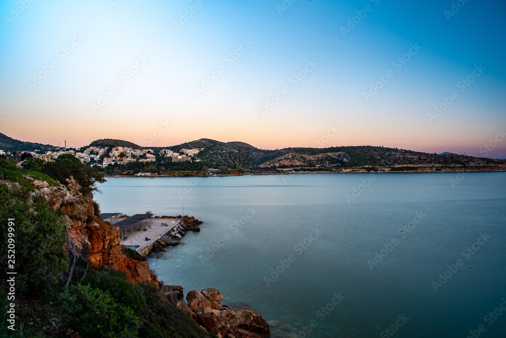 sunset over the sea