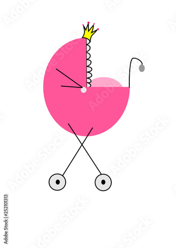 pink pram