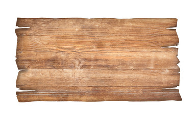 close up of an empty wooden sign