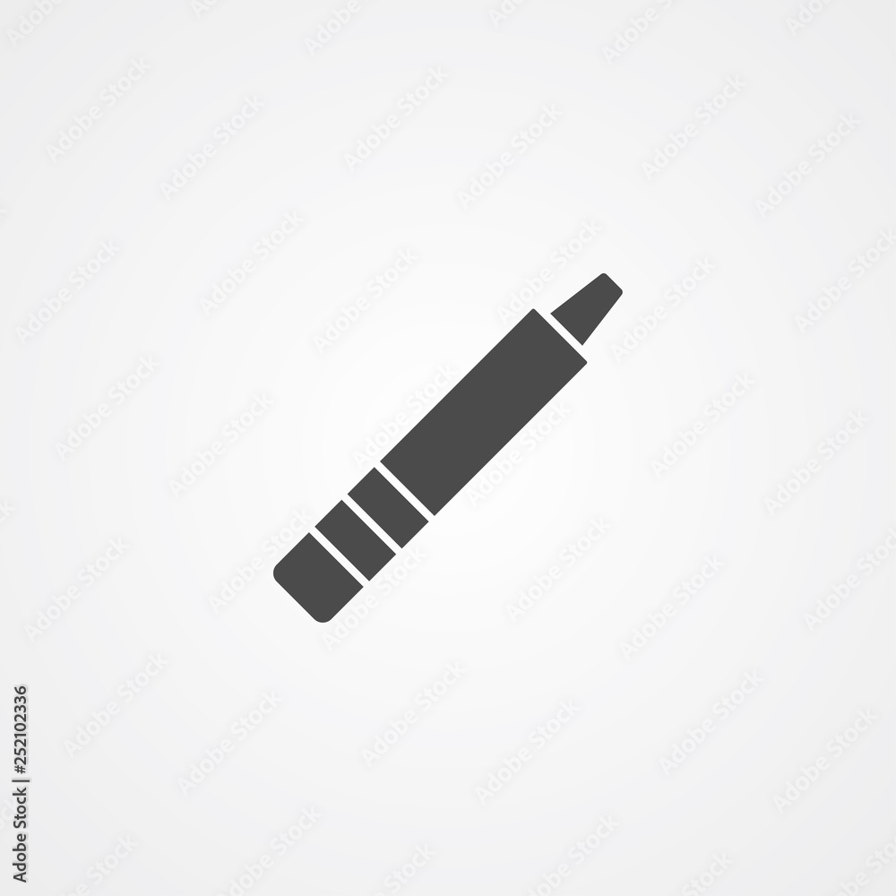 Crayon vector icon sign symbol Crayon vector icon sign symbol