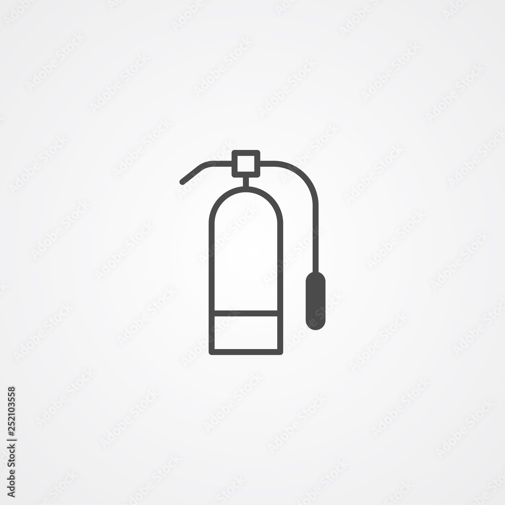 Fire extinguisher vector icon sign symbol Fire extinguisher vector icon sign symbol