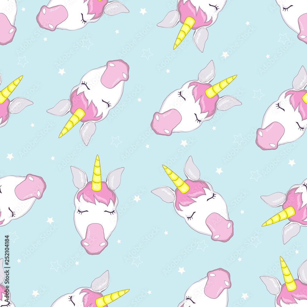 cute unicorn vector pattern cute unicorn vector pattern