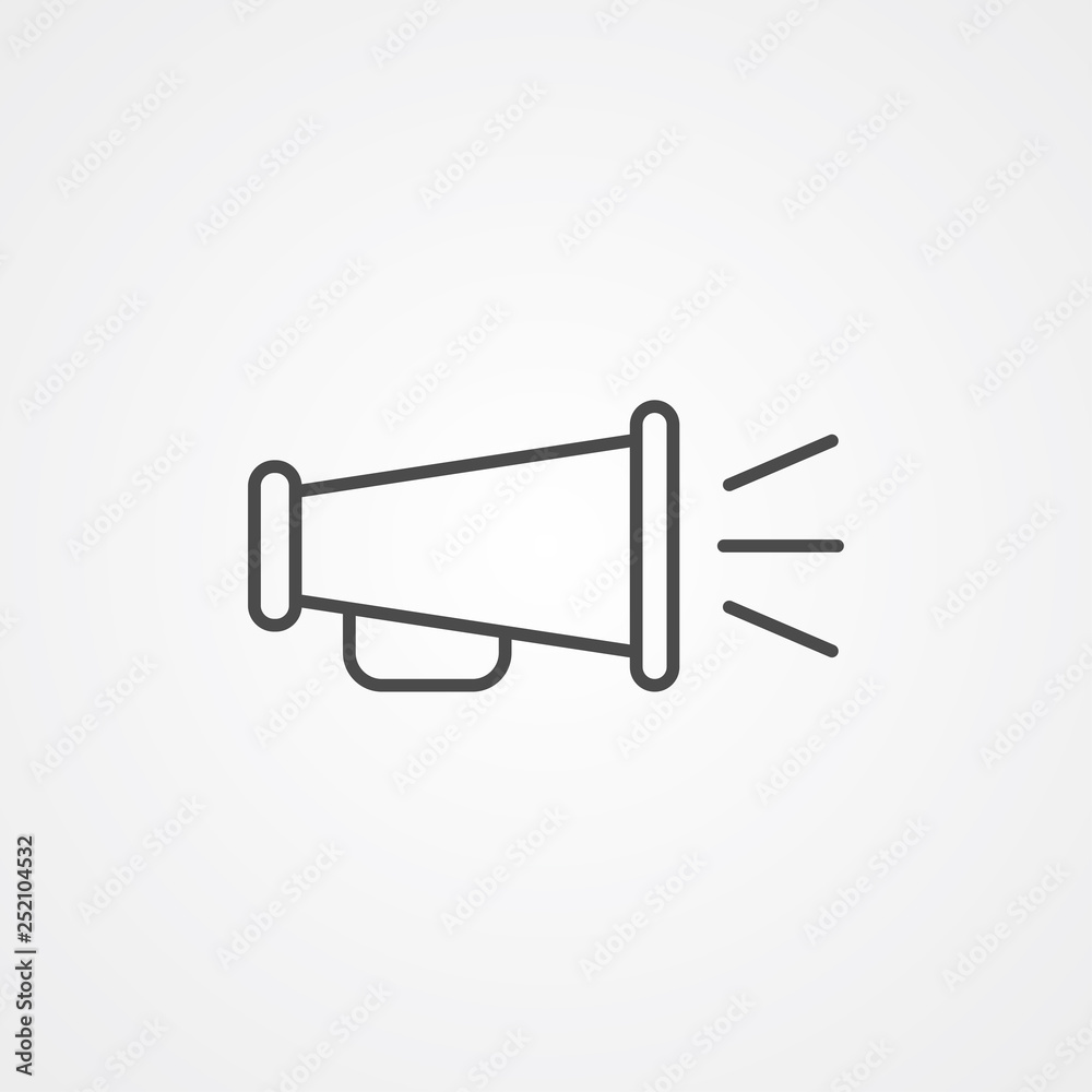 Megaphone vector icon sign symbol Megaphone vector icon sign symbol