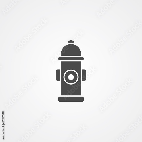 Fire hydrant vector icon sign symbol