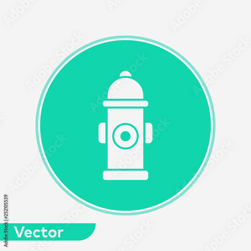 Fire hydrant vector icon sign symbol