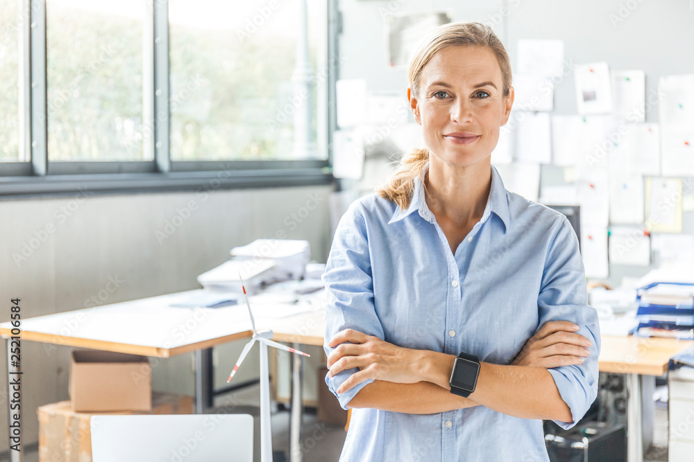 Portrait of confident woman in office Portrait of confident woman in office