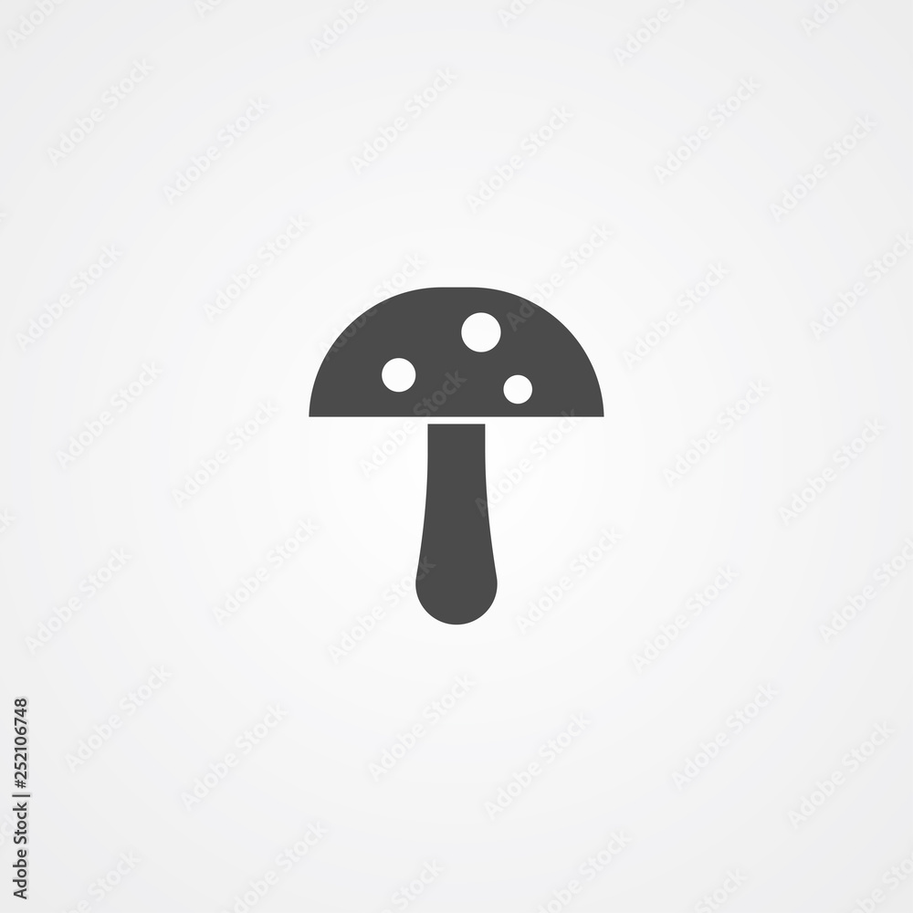 Mushroom vector icon sign symbol Mushroom vector icon sign symbol