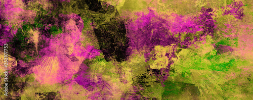 texturen malerei pink grün banner