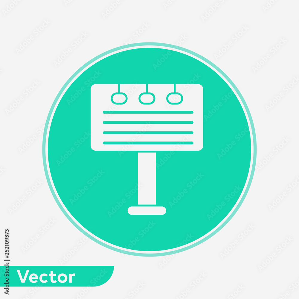 Billboard vector icon sign symbol Billboard vector icon sign symbol