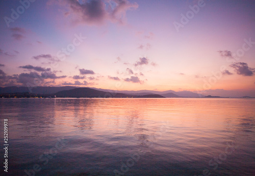 Tropical sunset on the beach