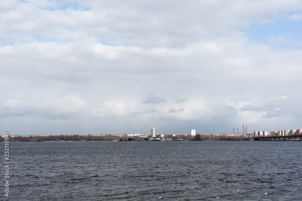 cityscape, transport in the city, wallpapers, view of the city, embankment