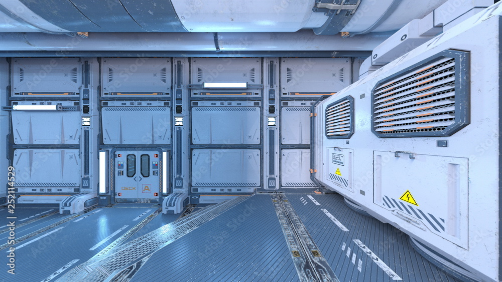 Obraz premium 宇宙船内部