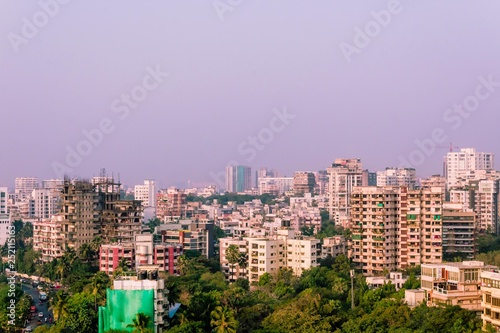 mumbai skyline view or arial view of mumbai city 