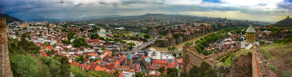 Panorama of Tbilisi, Georgia, Narikala, May.2017