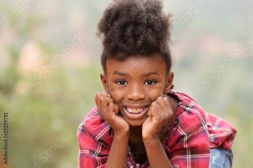 African American Happy Girl