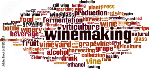Winemaking word cloud