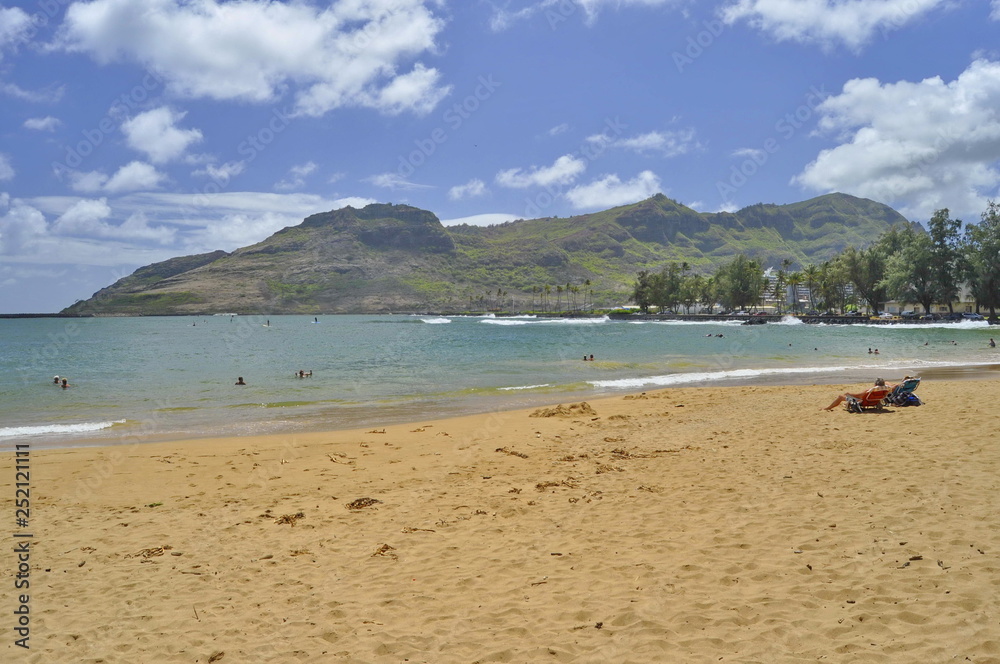 Beach in Nawiliwili, Hawaii, USA
