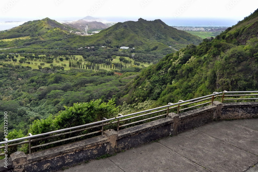 Landscape of Oahu Island, Hawaii, USA