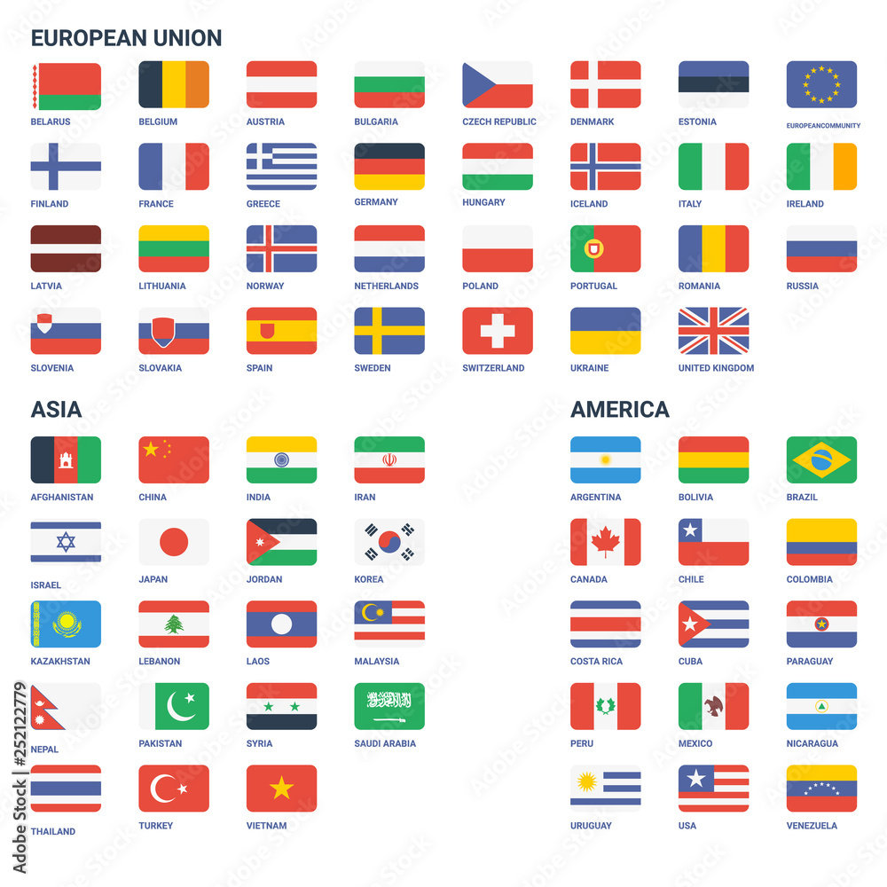 Flags vector of the world