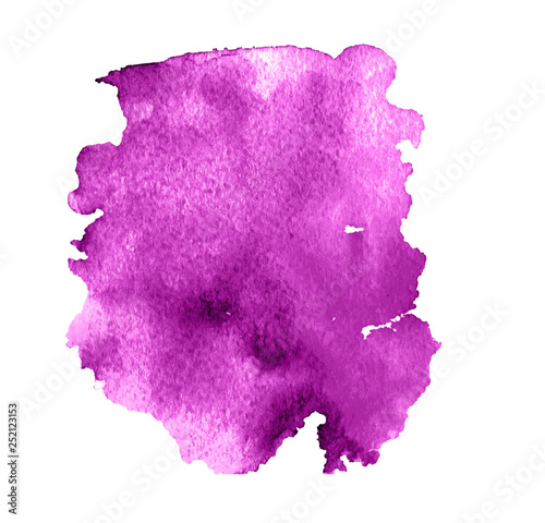 Colorful abstract watercolor texture stain with splashes and spatters.