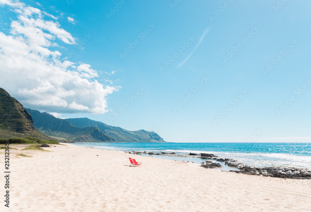 Keauwaula Beach Chairs Oahu Hawaii Keauwaula Beach Chairs Oahu Hawaii