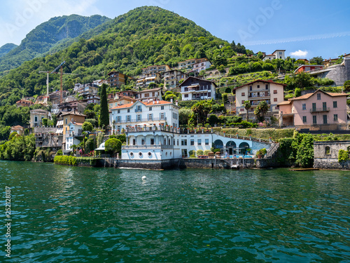 Italy, Lombardy, Lake Como, Argegno, townscape photo