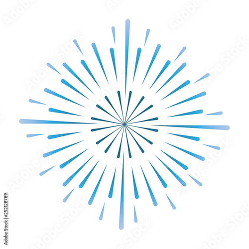 sunburst circular isolated icon