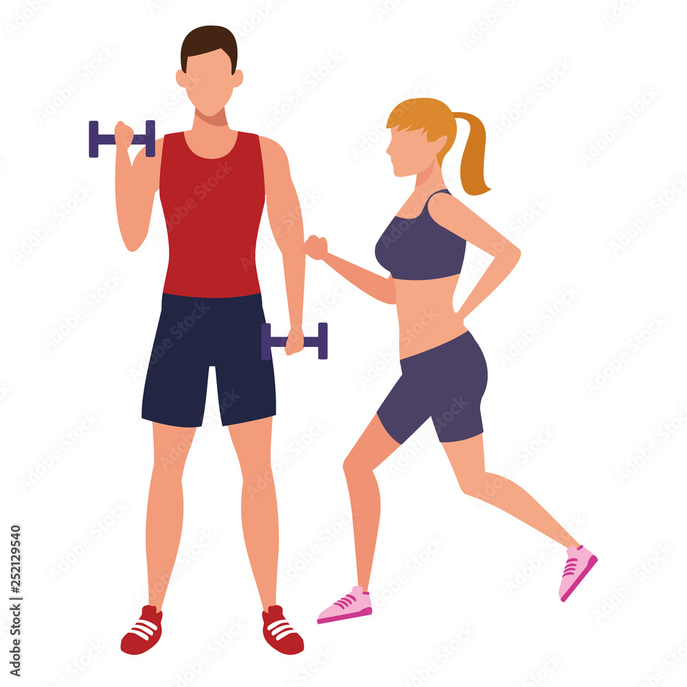 couple working out couple working out