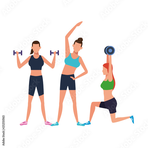women working out