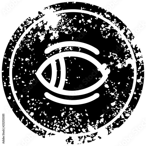 staring eye distressed icon