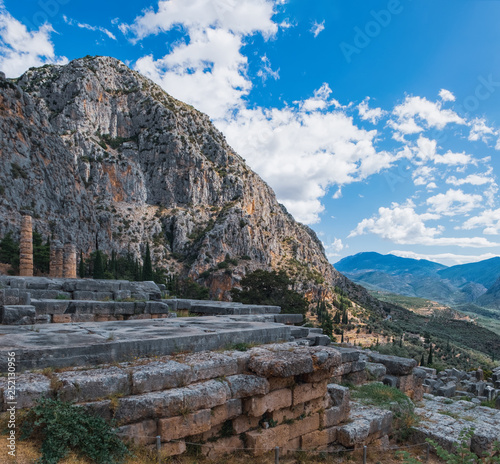 Temple of Apollo in Archaeological Site of Delphi, Central Greece © sonatalitravel