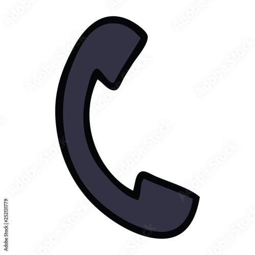cute cartoon telephone handset