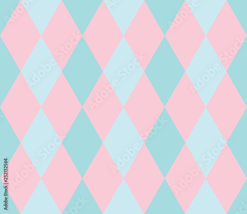 Seamless geometric pattern. Rhombus background. Vector illustration. 