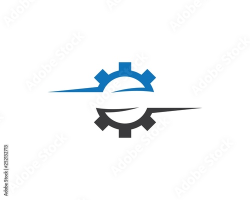 Gear machinery logo icon