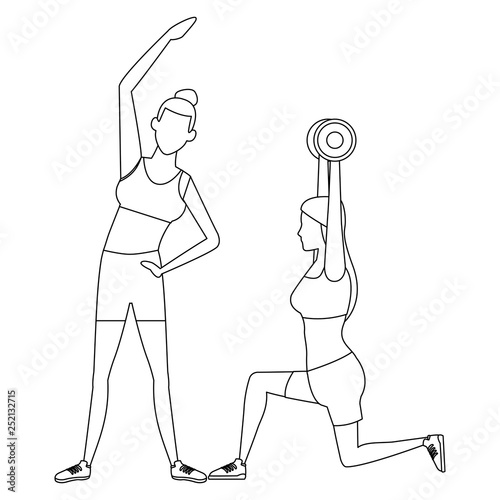 women working out