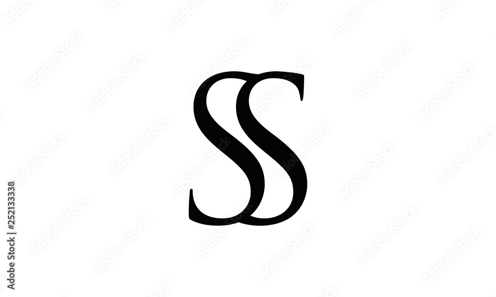 letter SS logo letter SS logo