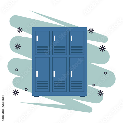 lockers icon isolated