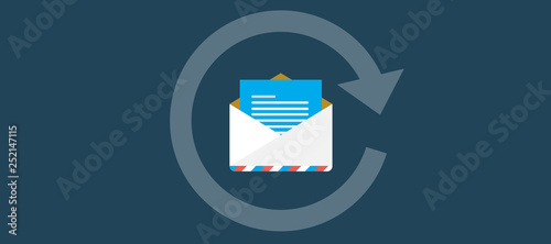 email marketing, auto responder email / email automatic auto reply response icon send