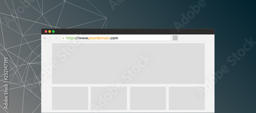 Domain name Website Illustration