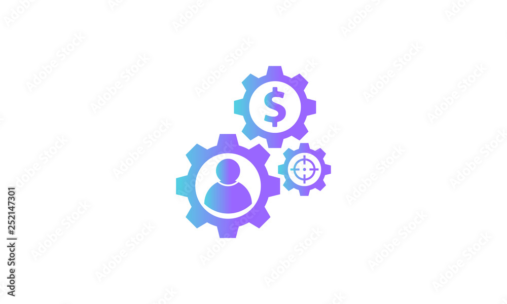 vector icon. setting gear icon concept. modern gradient style vector icon vector icon. setting gear icon concept. modern gradient style vector icon