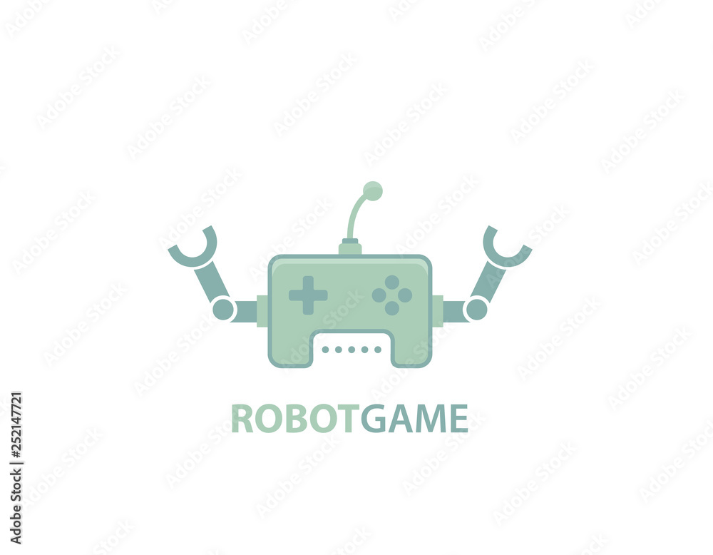 Robot game console logo
