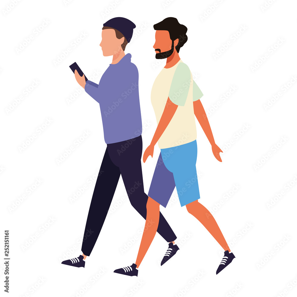 casual people cartoon casual people cartoon